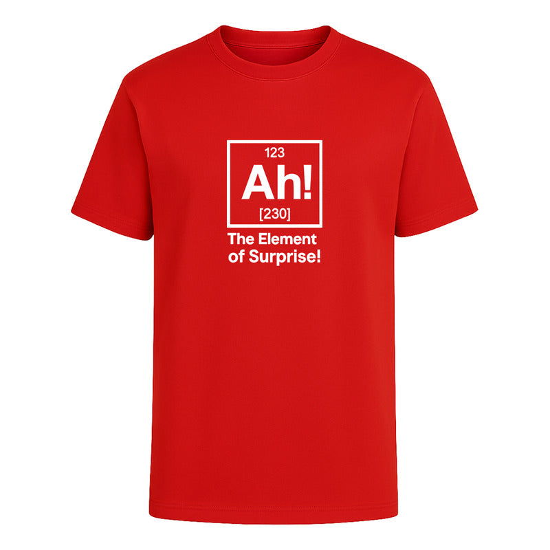Playera "Ah! El Elemento Sorpresa" Química Geek - Hombre