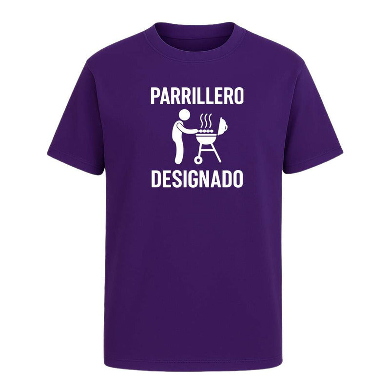 Playera Parrillero Designado Rey De La Parrilla Bbq Infantil