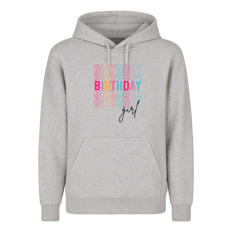 Sudadera Birthday Girl Multicolor Para Cumpleaños Infantil