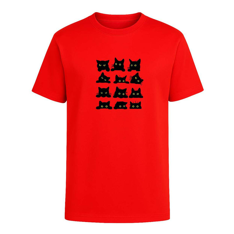 Playera Gatos Caritas Kawaii Divertida Regalo Unisex