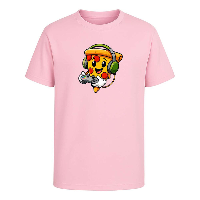 Playera Pizza Gamer Con Audífonos Control Divertida Infantil