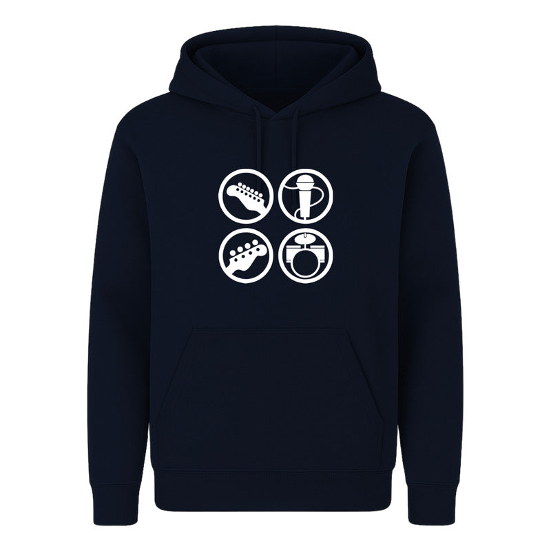 Sudadera Instrumentos Musicales Para Músico Unisex Rockero