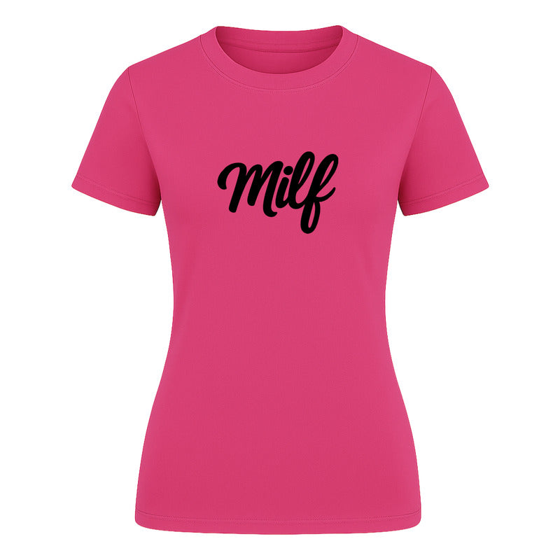 Playera "Milf" Diseño Minimalista - Dama