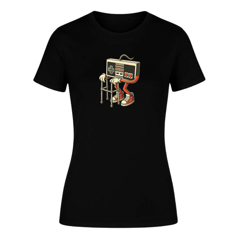 Playera "Gamer Vintage" Control Clásico - Dama