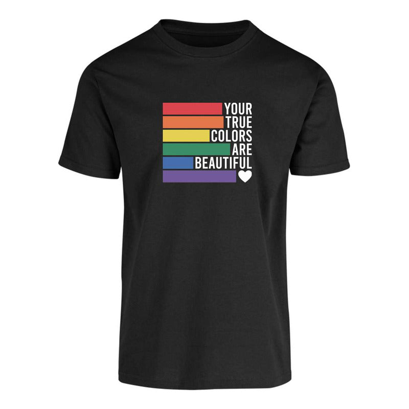 Playera Lgbt+ Orgullo Gay Tus Verdaderos Colores Unisex