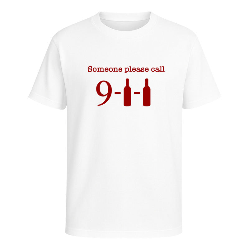 Playera Call 9 Wine Wine Botellas Amante Del Vino Infantil