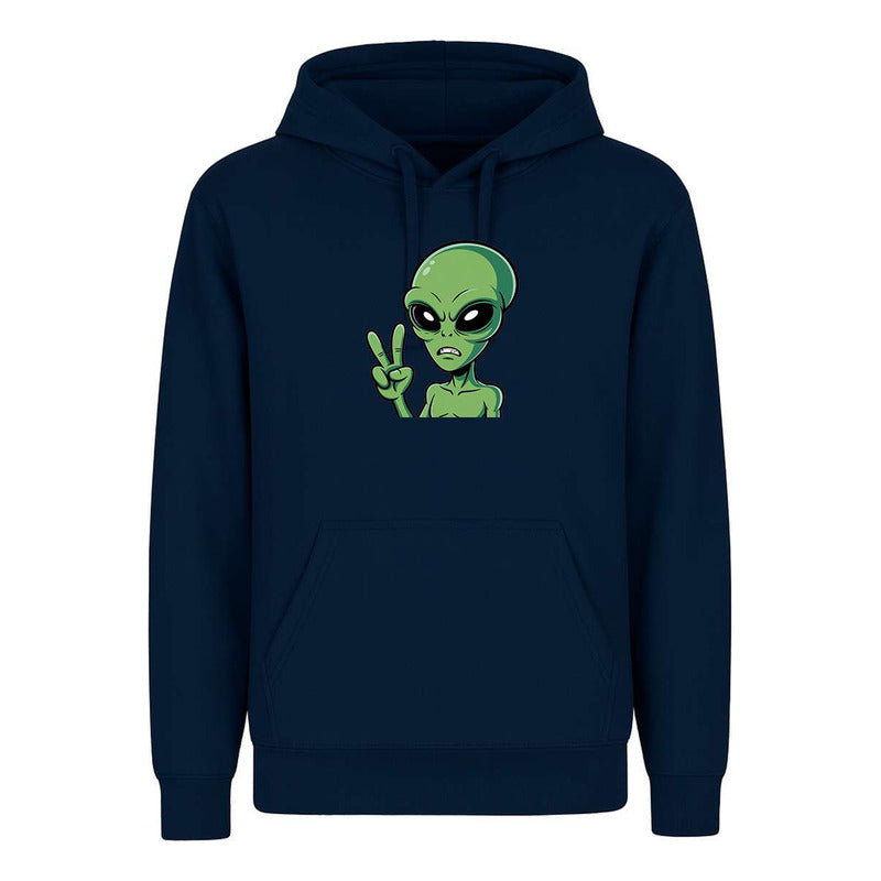 Sudadera Alien Señal De Paz Divertida Sci-fi Infantil