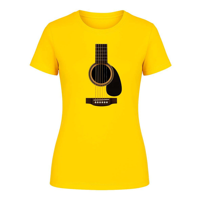 Playera "Guitarra Acústica" Minimalista - Dama