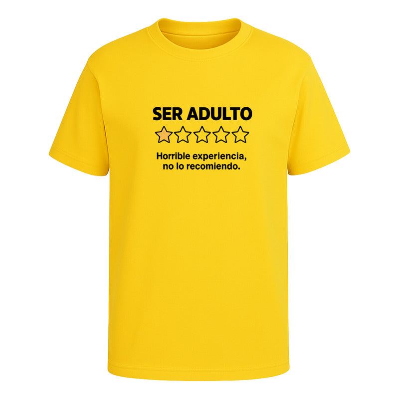 Playera "Ser Adulto No Lo Recomiendo" - Hombre