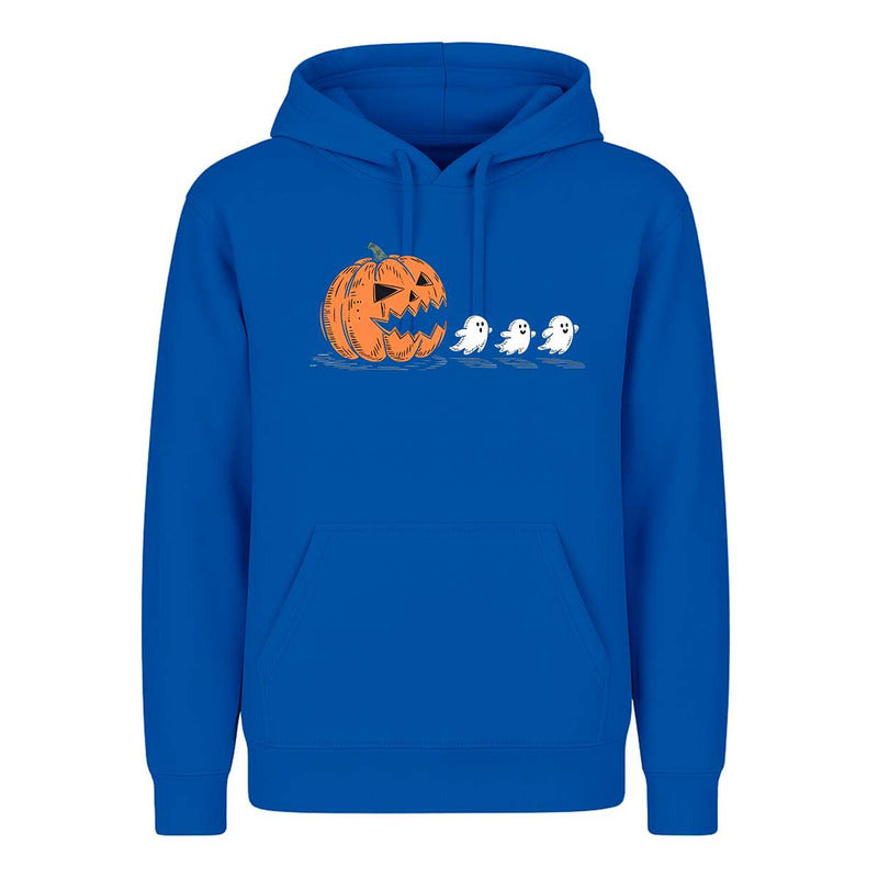 Sudadera Halloween Infantil Calabaza Fantasmas Estilo Pacman