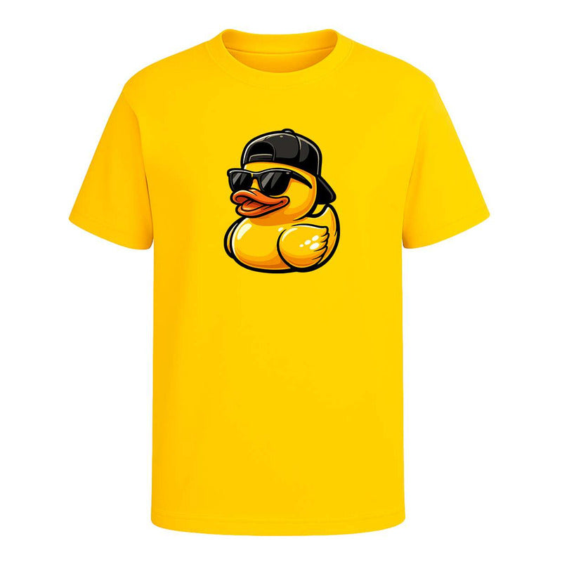 Playera infantil KreaLab Pato Cool con gafas y gorra urbana, ropa moderna y divertida para niños, nuevo diseño.