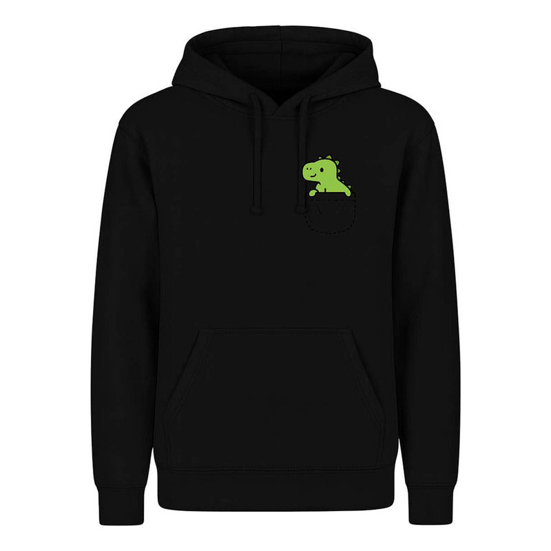 Sudadera Dinosaurio En Bolsillo Tierno Regalo Unisex