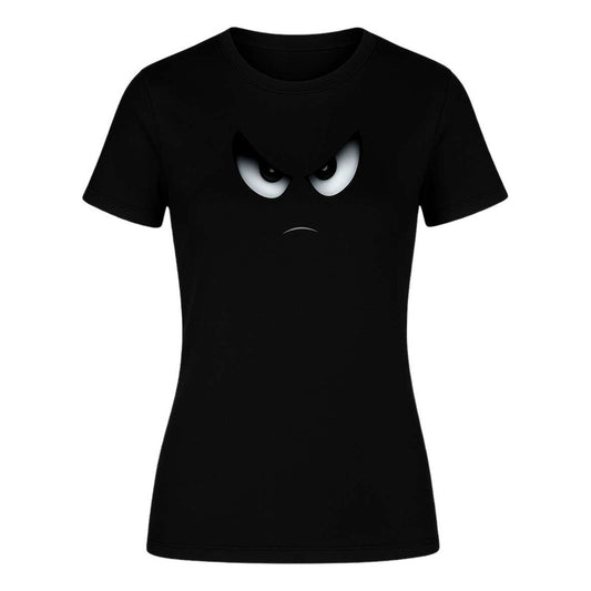 Playera Cara Enojada Ojos Enfadados Broma Divertida De Dama