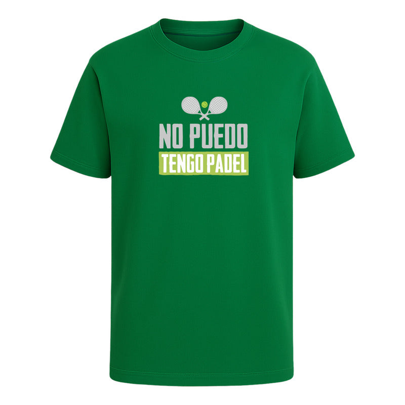 Playera No Puedo Tengo Pádel Infantil Frase Divertida