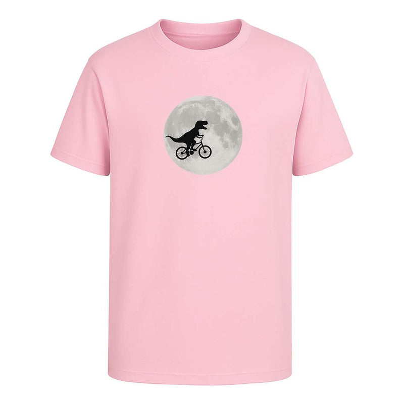 Playera "Dinosaurio En Bici" Luna - Hombre