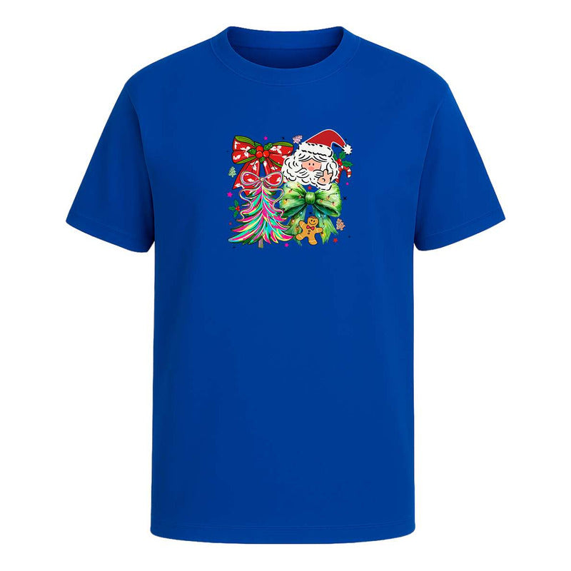 Playera Santa Árbol Navideño Listones Galleta Regalo Unisex
