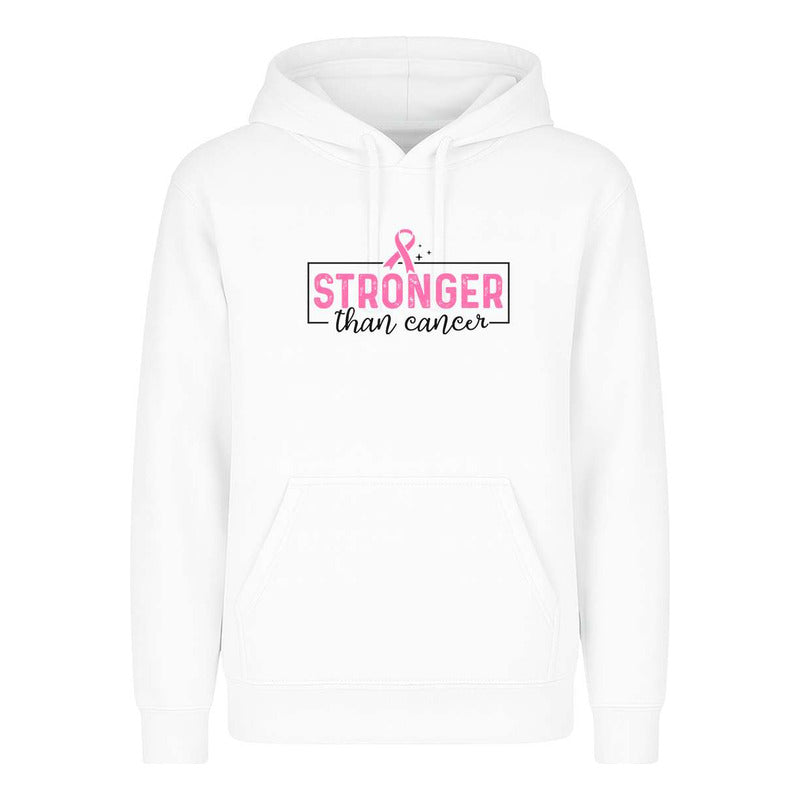 Sudadera Stronger Than Cancer Unisex Lazo Cancer De Mama