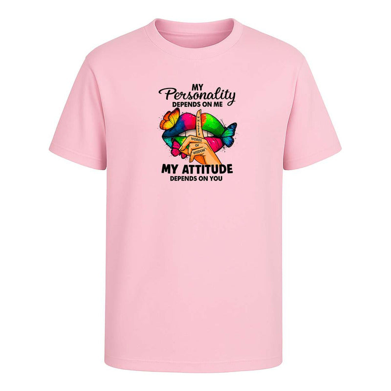 Playera My Personality My Attitude Sarcasmo Broma Infantil