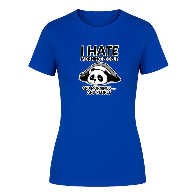 Playera "I Hate Morning People" Panda - Dama
