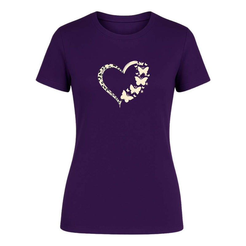 Playera "Corazón con Mariposas" - Dama