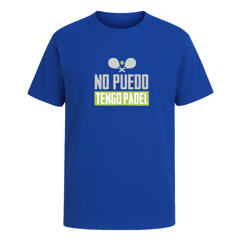 Playera No Puedo Tengo Pádel Infantil Frase Divertida
