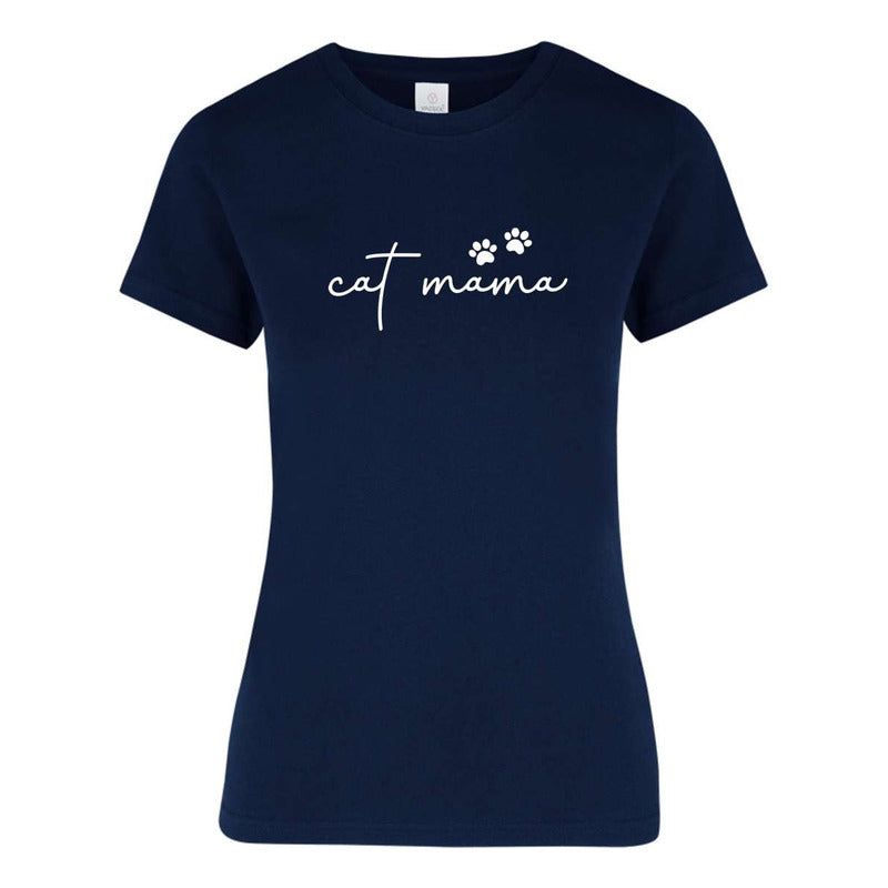 Playera "Cat Mama" Amante de los Gatos - Dama