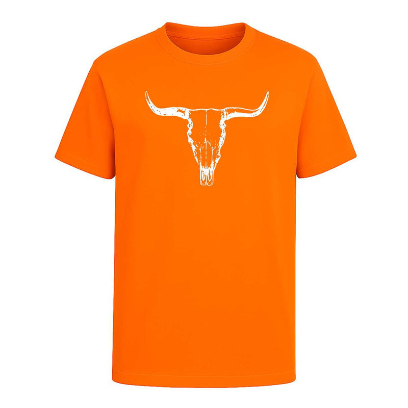 Playera Calavera Toro Longhorn Vaquera Rodeo México Unisex