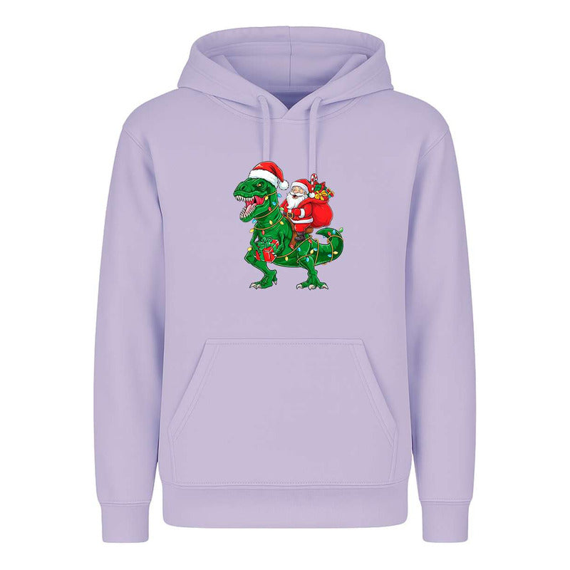 Sudadera Santa En T Rex Navideño Regalo Divertida Unisex