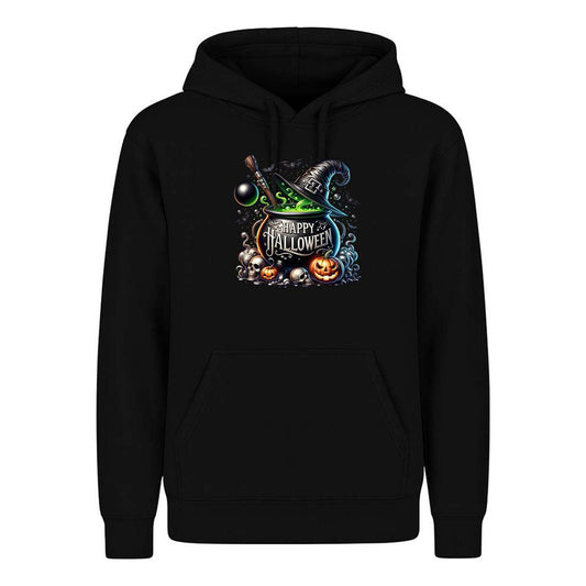 Sudadera Happy Halloween Caldero Bruja Calabaza Unisex