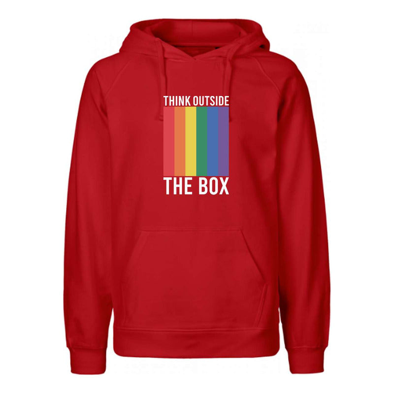Sudadera Lgbt+ Piensa Fuera De La Caja Orgullo Gay Unisex