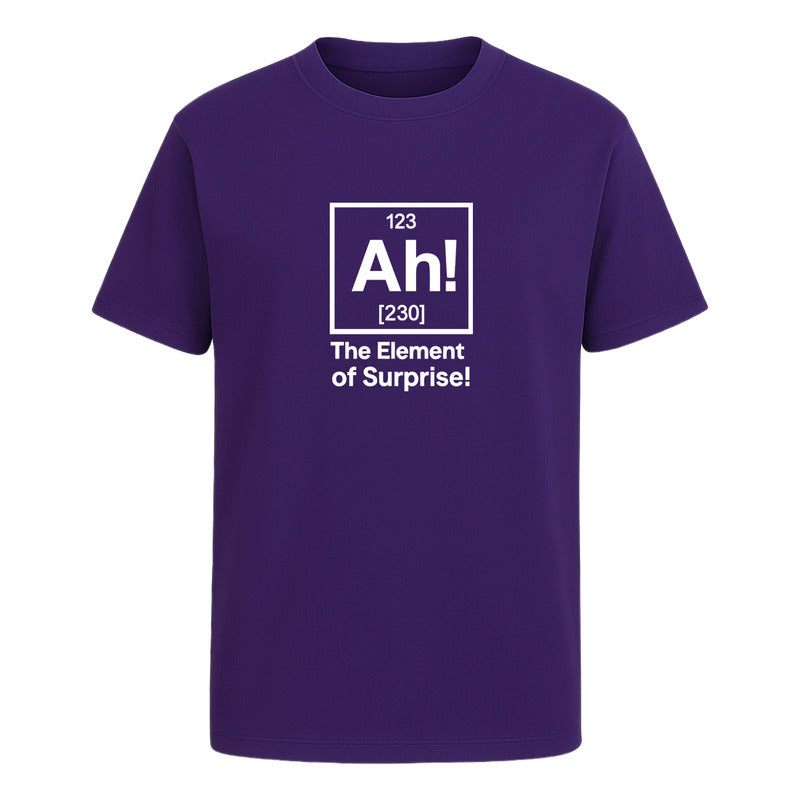 Playera "Ah! El Elemento Sorpresa" Química Geek - Hombre