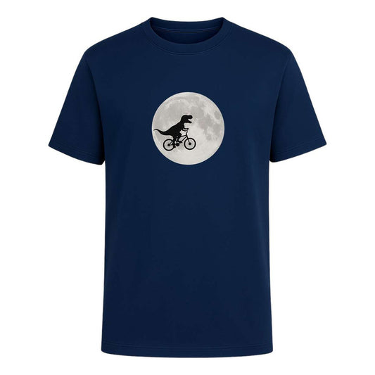 Playera "Dinosaurio En Bici" Luna - Hombre