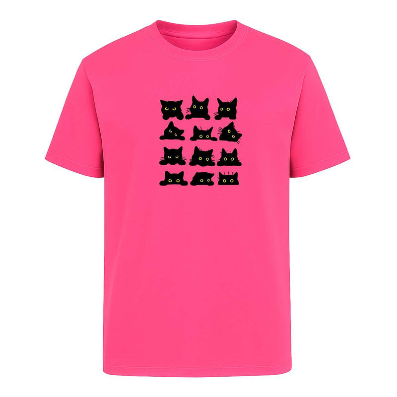 Playera Gatos Caritas Kawaii Divertida Regalo Unisex