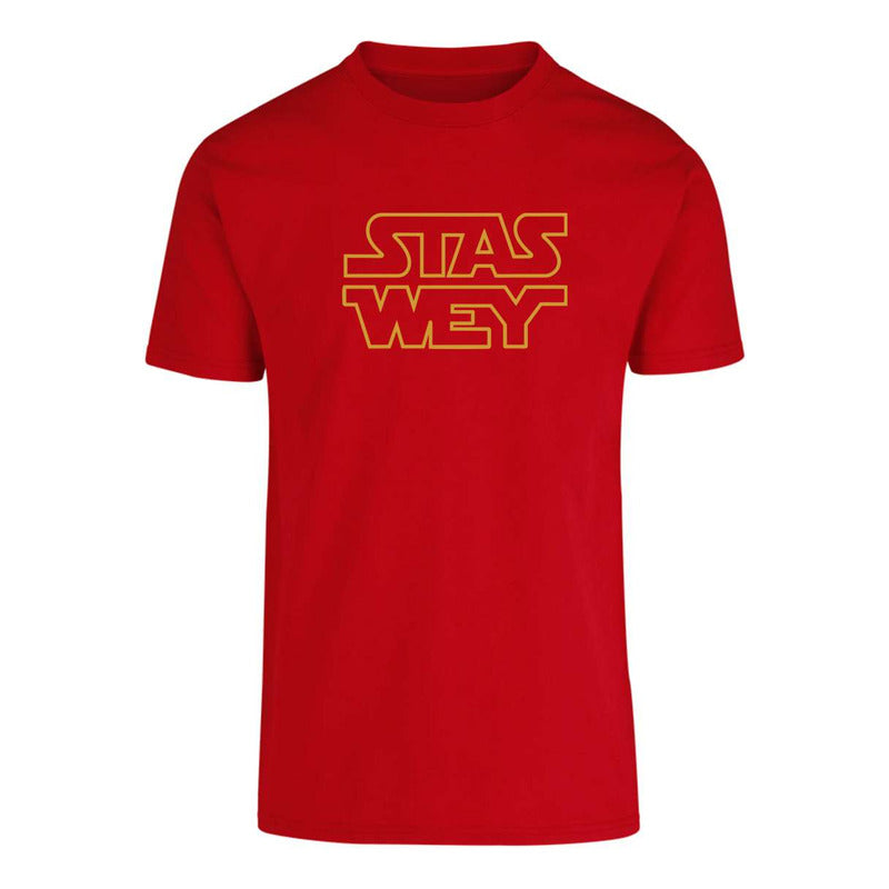 Playera KreaLab Star Wars Stas Wey para caballero, divertida, con diseño de personaje, ropa casual para hombres.
