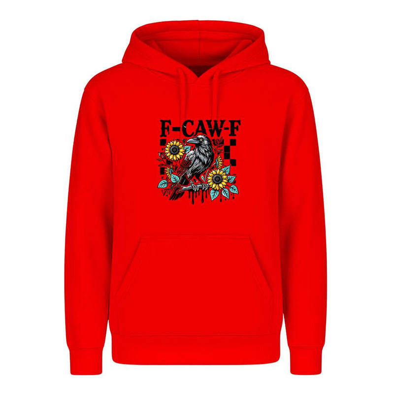 Sudadera F-caw-f Cuervo Humor Negro Broma Divertida Unisex