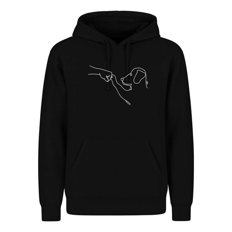 Sudadera Perro Y Humano Amigos Mascotas Line Art Infantil