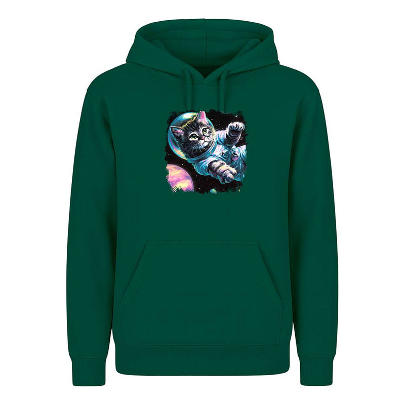 Sudadera Gato Astronauta Galaxia Acuarela Sci-fi Unisex