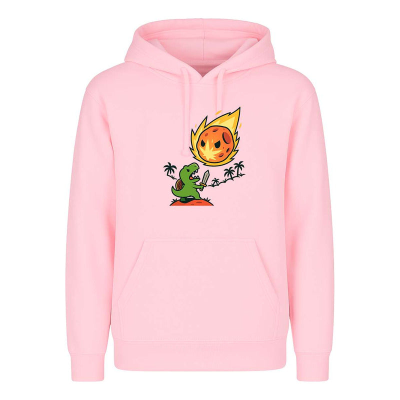 Sudadera Dinosaurio Contra Asteroide Divertida Broma Unisex