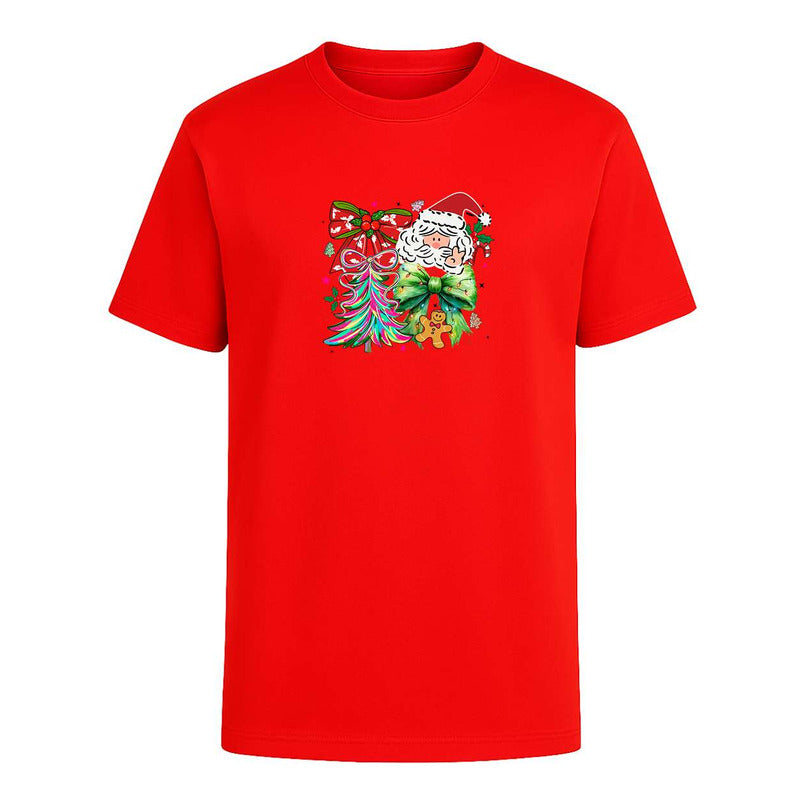 Playera Santa Árbol Navideño Listones Galleta Regalo Unisex