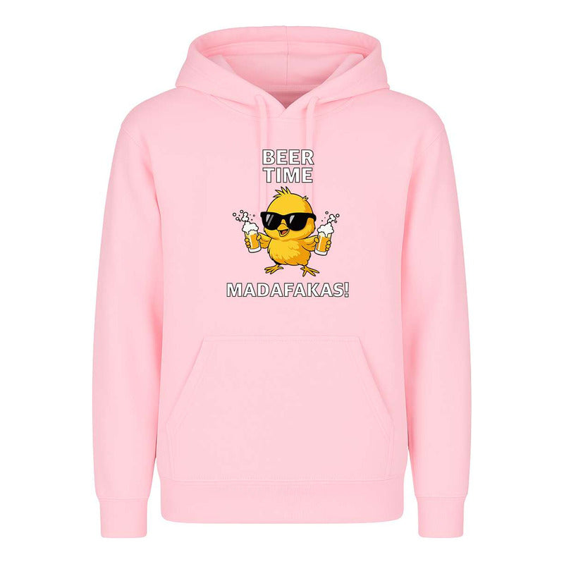 Sudadera Beer Time Madafakas Pollito Cerveza Broma Unisex