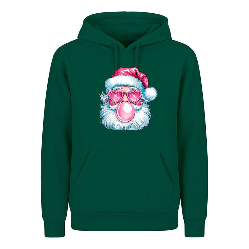 Sudadera Santa Cool Lentes Corazón Chicle Divertida Unisex