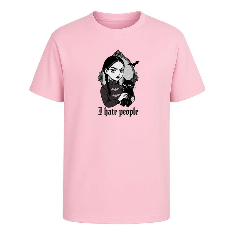 Playera I Hate People Gótica Frase Sarcástica Meme Unisex