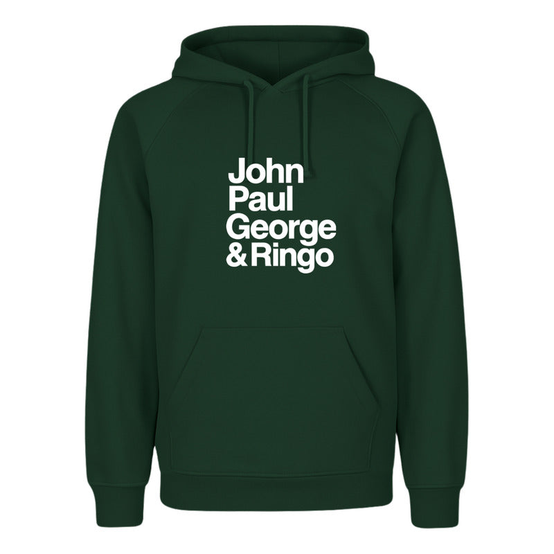 Sudadera Beatles John Paul George Ringo Estilo Retro Unisex