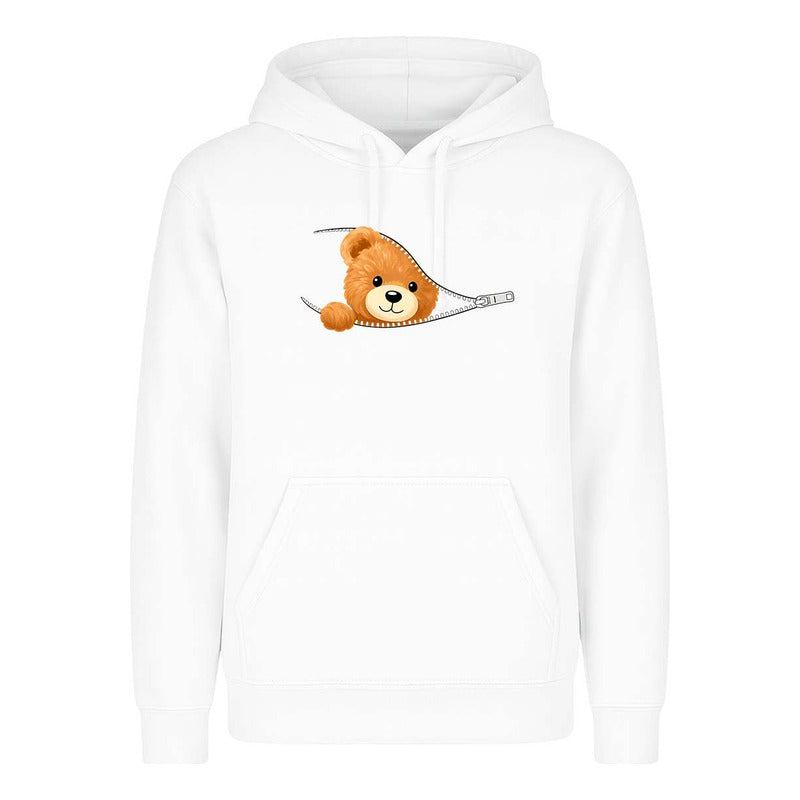 Sudadera Osito En Cierre Kawaii Tierno Divertida Unisex