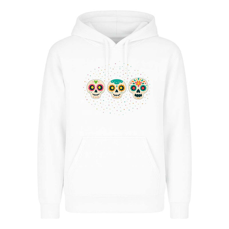 Sudadera Calaveras Coloridas Día De Muertos Arte Mexicano