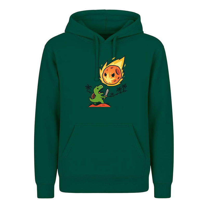 Sudadera Dinosaurio Contra Asteroide Divertida Broma Unisex