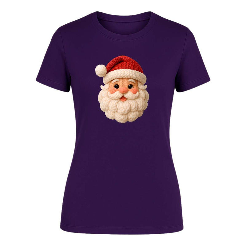 Playera Santa Tipo Knit Cute Navideña Kawaii Regalo Dama