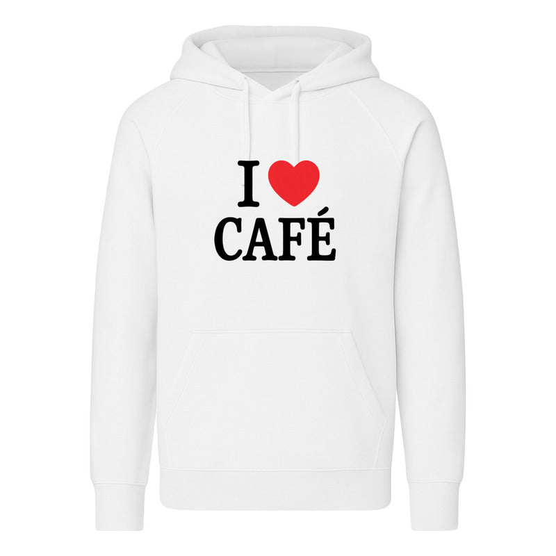 Sudadera Unisex I Love Café Ideal Para Coffee Lovers