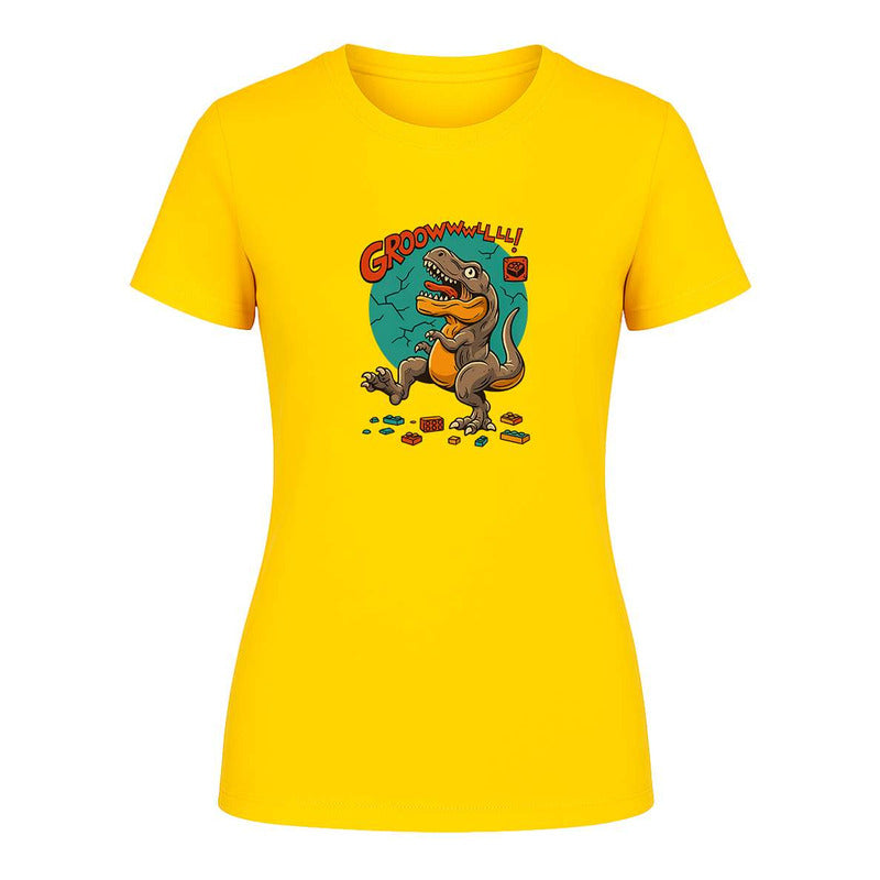 Playera "Dinosaurio Bloques" Divertida - Dama
