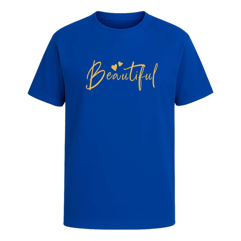 Playera "Beautiful" Mensaje Positivo - Infantil